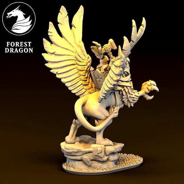 10mm Imperial Human General on Griffon