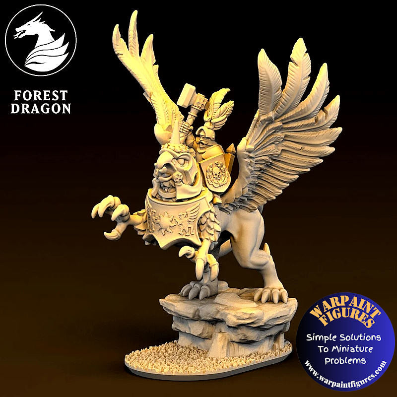 10mm Imperial Human General on Griffon