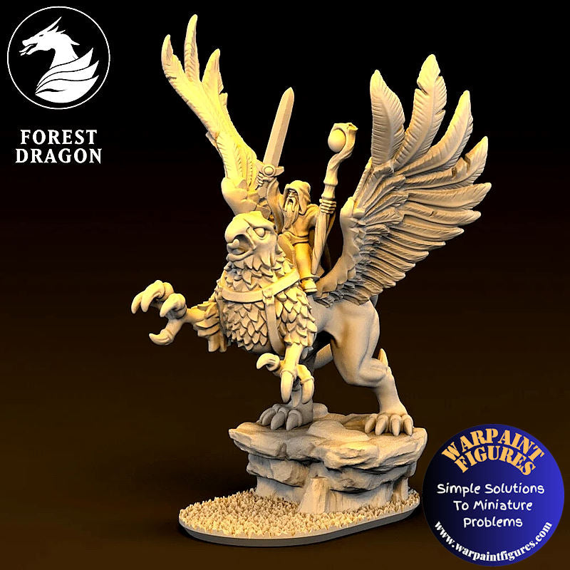 10mm Imperial Human Wizard on Griffon