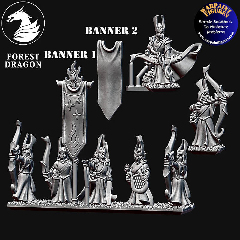 10mm Aurethil Court Elves Archers