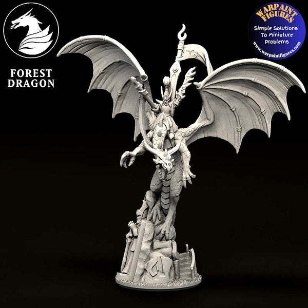 10mm Aurethil Court Elves Hero On Dragon