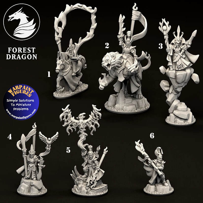 10mm Aurethil Court Elves Generals Characters & Heroes