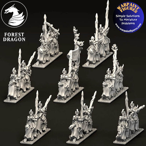 10mm Aurethil Court Elves Heavy Cavalry Regiment