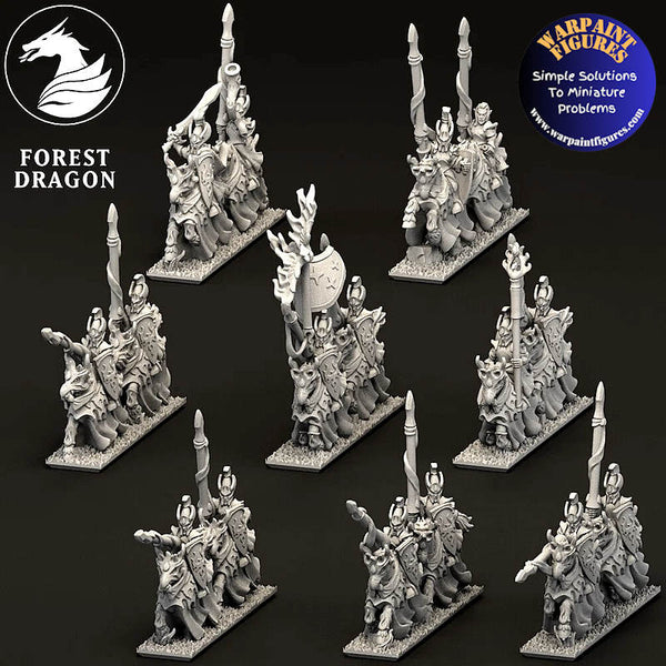 10mm Aurethil Court Elves Heavy Cavalry Regiment