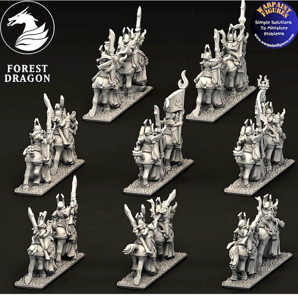 10mm Aurethil Court Elves Light Cavalry Regiment