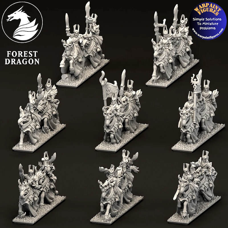 10mm Aurethil Court Elves Light Cavalry Regiment