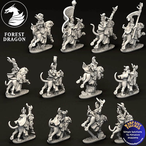 10mm Aurethil Court Elves Lion Cavalry Regiment