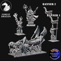 10mm Aurethil Court Elves Lion Chariots