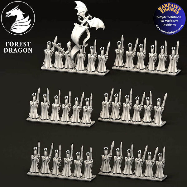 10mm Aurethil Court Elves Sword Infantry