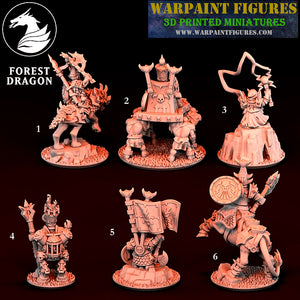 10mm Dwarf Demonsmith Characters & Heroes (Big Hats)