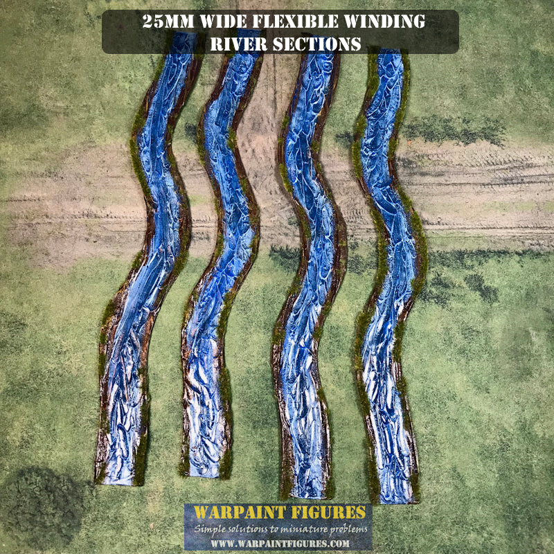 25mm Wide Flexible Rivers (Classic) - Winding