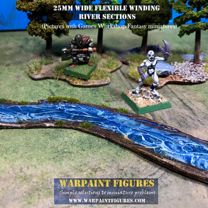 25mm Wide Flexible Rivers (Classic) - Winding