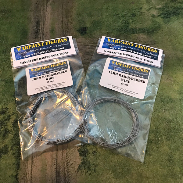 Warpaint Figures -Barbed Wire|Razor Wire 15-28mm Scale 40K Bolt Action