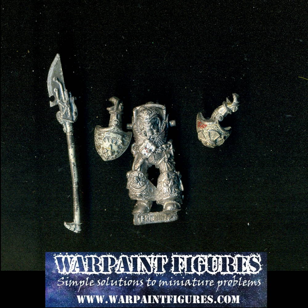 Warpaint Figures - Classic Oldhammer and rare OOP Warhammer 40K Space Marines Grey Knight Terminator.