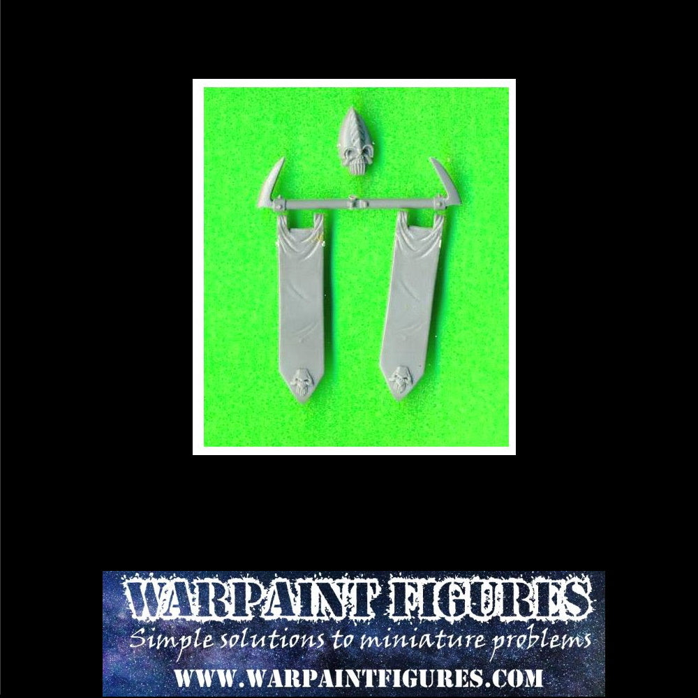 OOP GW WFB Plastic Dark Elves banner bits for conversions