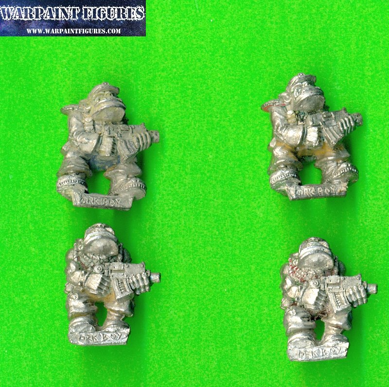 OOP 1989 Warhammer 40K Marauder Ork Boyz x 4