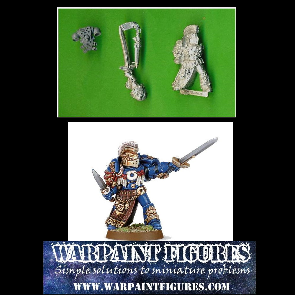 For Sale - Warpaint Figures - Rare 40K Metal Honour Guard Champion (From The Marneus Calgar set)