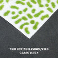 2mm Spring Random/Wild Self Adhesive Static Grass Tufts