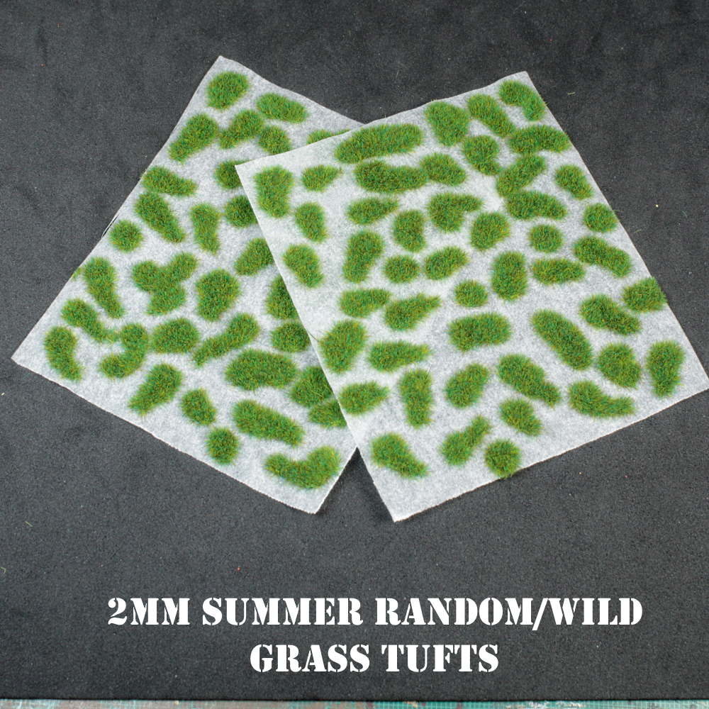 2mm Summer Random/Wild Self Adhesive Static Grass Tufts