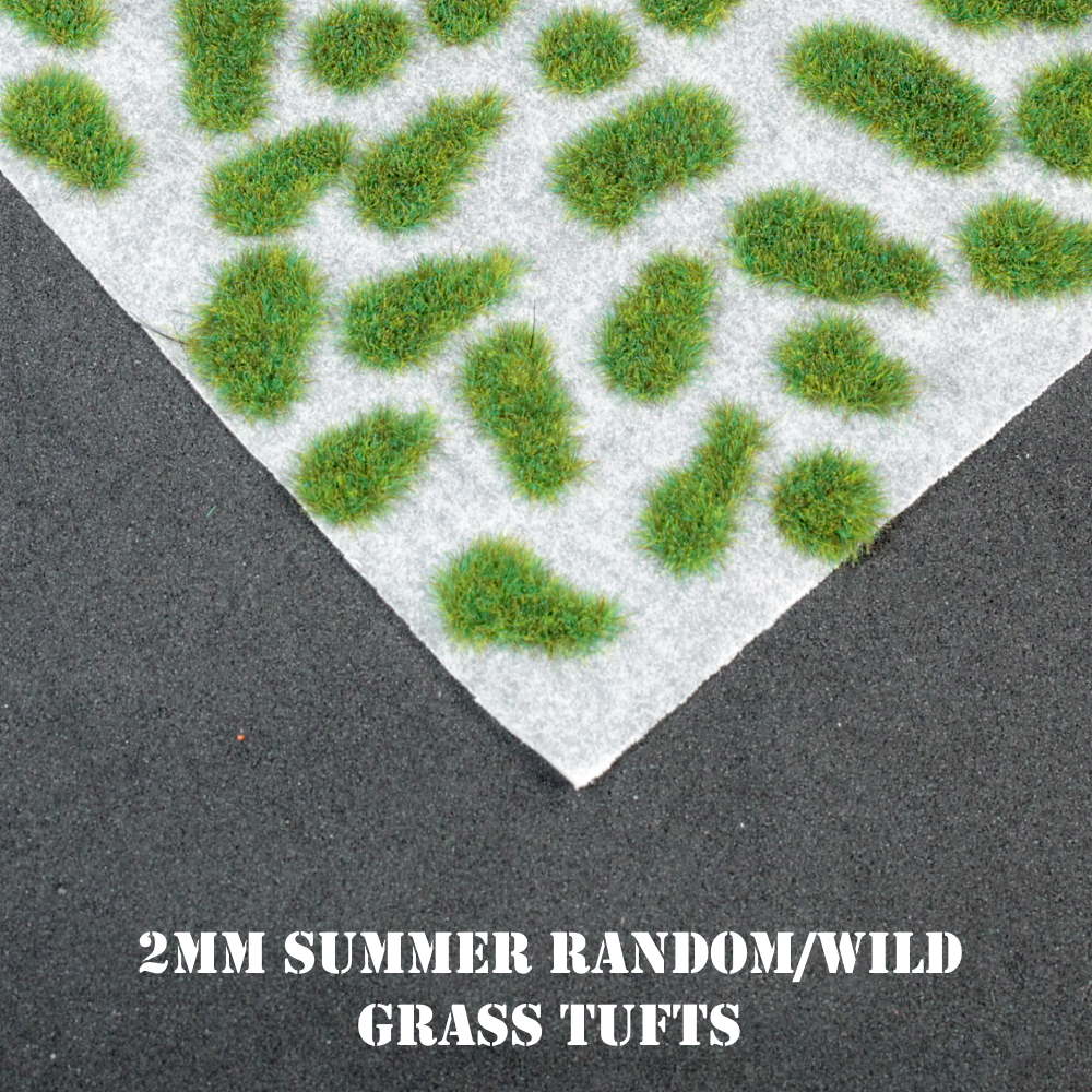 2mm Summer Random/Wild Self Adhesive Static Grass Tufts