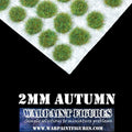 2mm Autumn Random/Wild Self Adhesive Static Grass Tufts