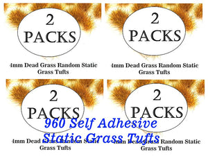SAVE 20% - 4mm Giant Bundle Natural & Wild Static Grass Tufts