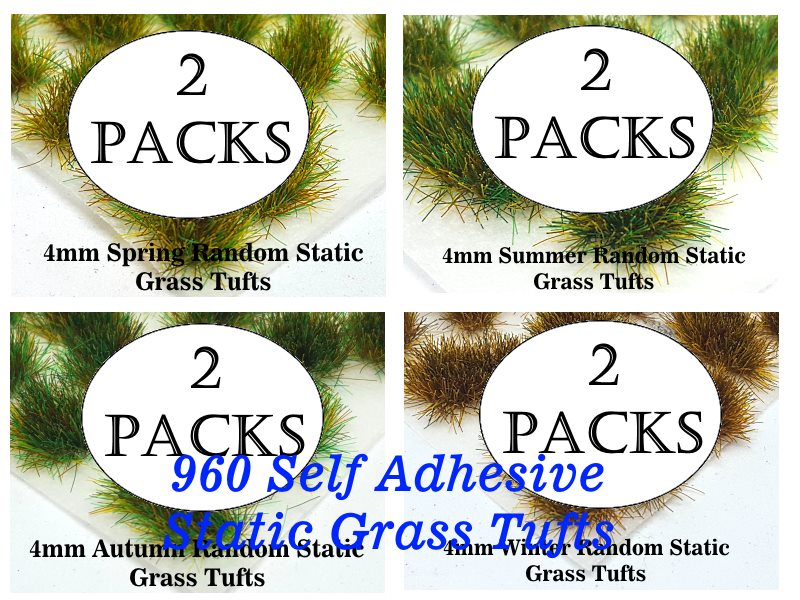 SAVE 20% - 4mm Giant Bundle Natural & Wild Static Grass Tufts