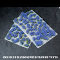 4mm Blue Flowers Static Grass Tufts