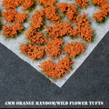 4mm Orange Flowers Static Grass Tufts