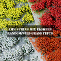 4mm Spring Mix Flowers Random Grass Tufts