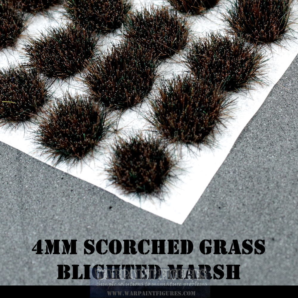 Warpaint Figures | 4mm Blighted Marsh Self Adhesive Grass Tufts | Warhammer 40K, AOS, Age Of Sigmar, Wargaming basing scenery and terrain
