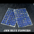 4mm Blue Flowers Static Grass Tufts