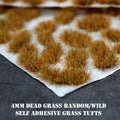 4mm Dead Grass Random/Wild Self Adhesive Static Grass Tufts