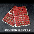 4mm Red Flowers Static Grass Tufts