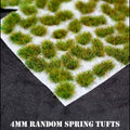4mm Spring Random/Wild Self Adhesive Static Grass Tufts