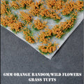 6mm Orange Flowers Static Grass Tufts