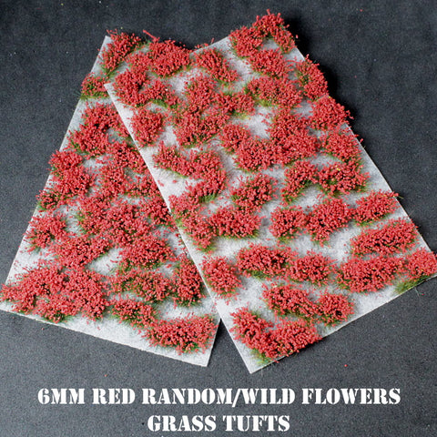 Gamers Grass Rote Blumen-Tufts (6mm) – Wilde Dekoration Für Dioramen & Modellbau