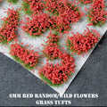 6mm Red Flowers Static Grass Tufts