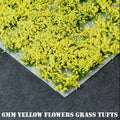 6mm Yellow Flowers Static Grass Tufts