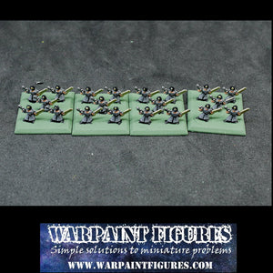 Warpaint Figures - Adeptus Titanicus Epic 40K Commisars Squad - Painted Imperial Guard Astra Militarium
