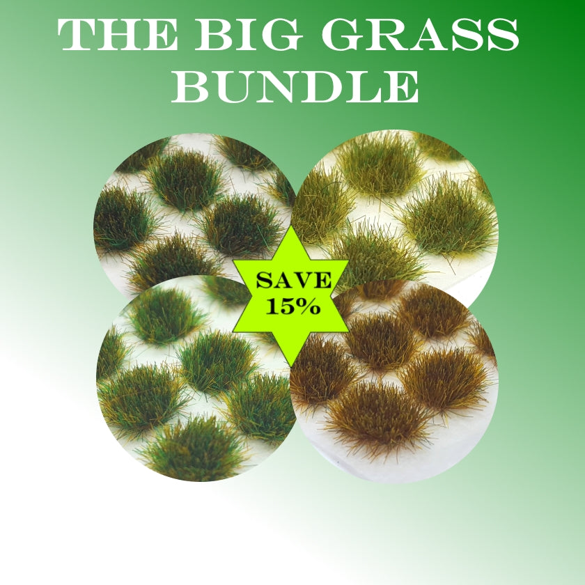 SAVE 15% - 4mm Big Bundle Static Grass Tufts Standard