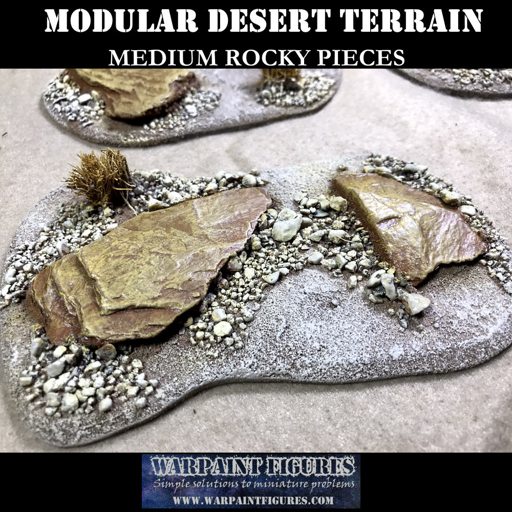 Medium Rocky Desert Terrain Pieces