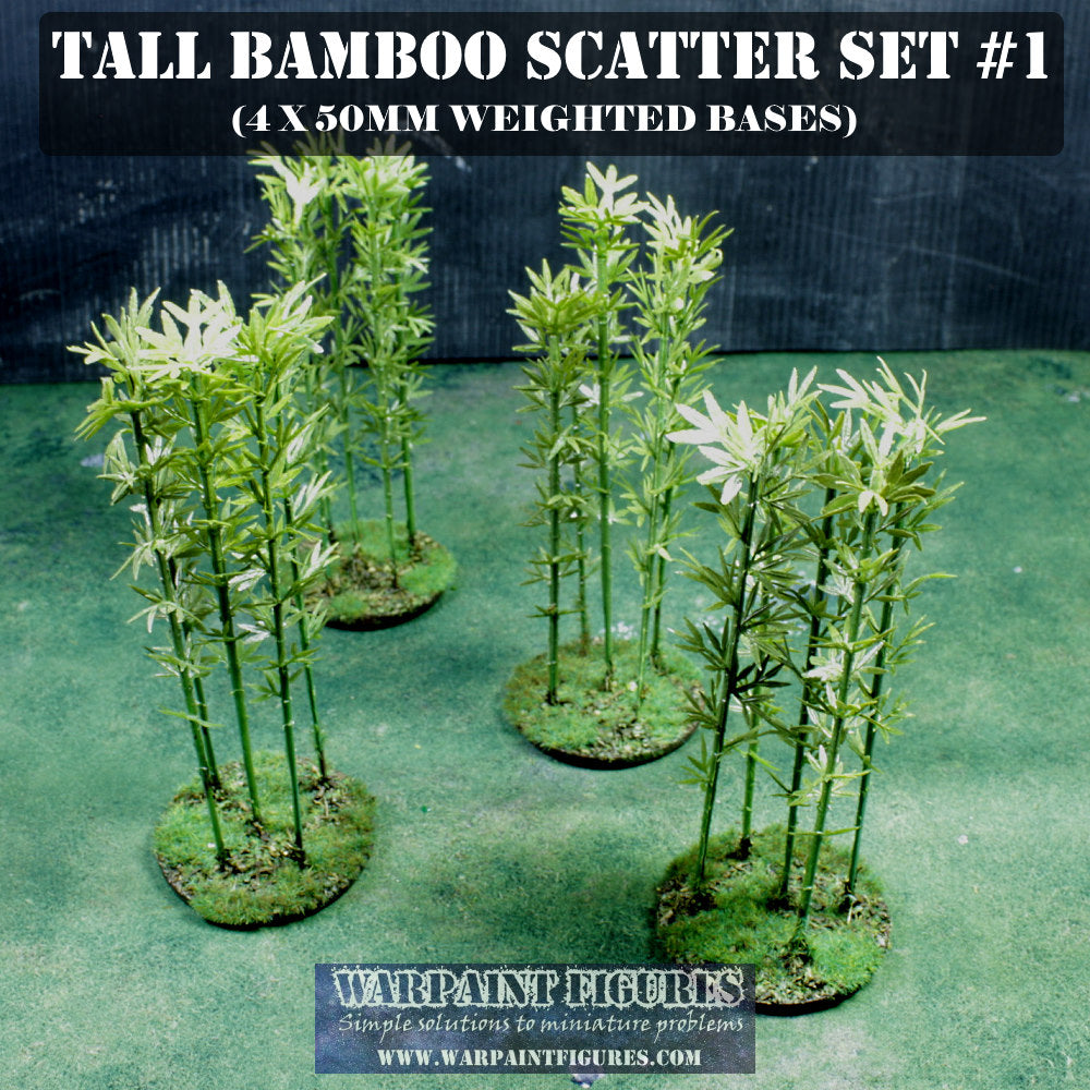 Warpaint Figures - Hand Made Bamboo Jungle Scatter Set #1 - WW2 40K BA