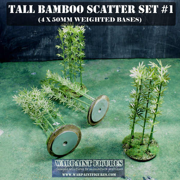 Warpaint Figures - Hand Made Bamboo Jungle Scatter Set #1 - WW2 40K BA