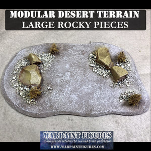 Large Rocky Desert Terrain Pieces