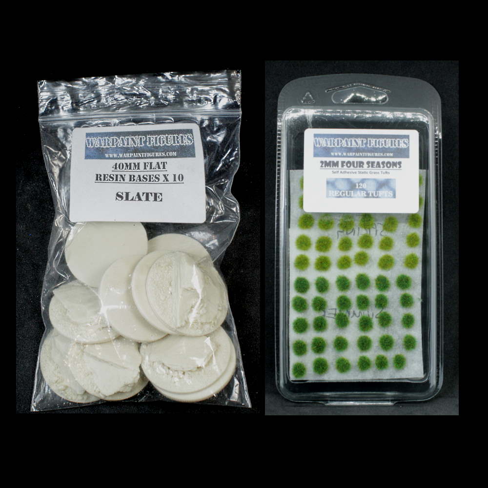 40mm Resin Slate Bases Basing Kit (Flat)