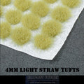 120 x 4mm Light Straw Self Adhesive Static Grass Tufts