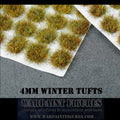 120 x 4mm Winter Self Adhesive Static Grass Tufts