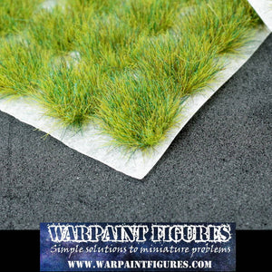 120 x Quality 6mm Spring Self Adhesive Static Grass Tufts for basing wargaming figures like Warhammer 40K, MEG, Sharp Practice, Bolt Action and more