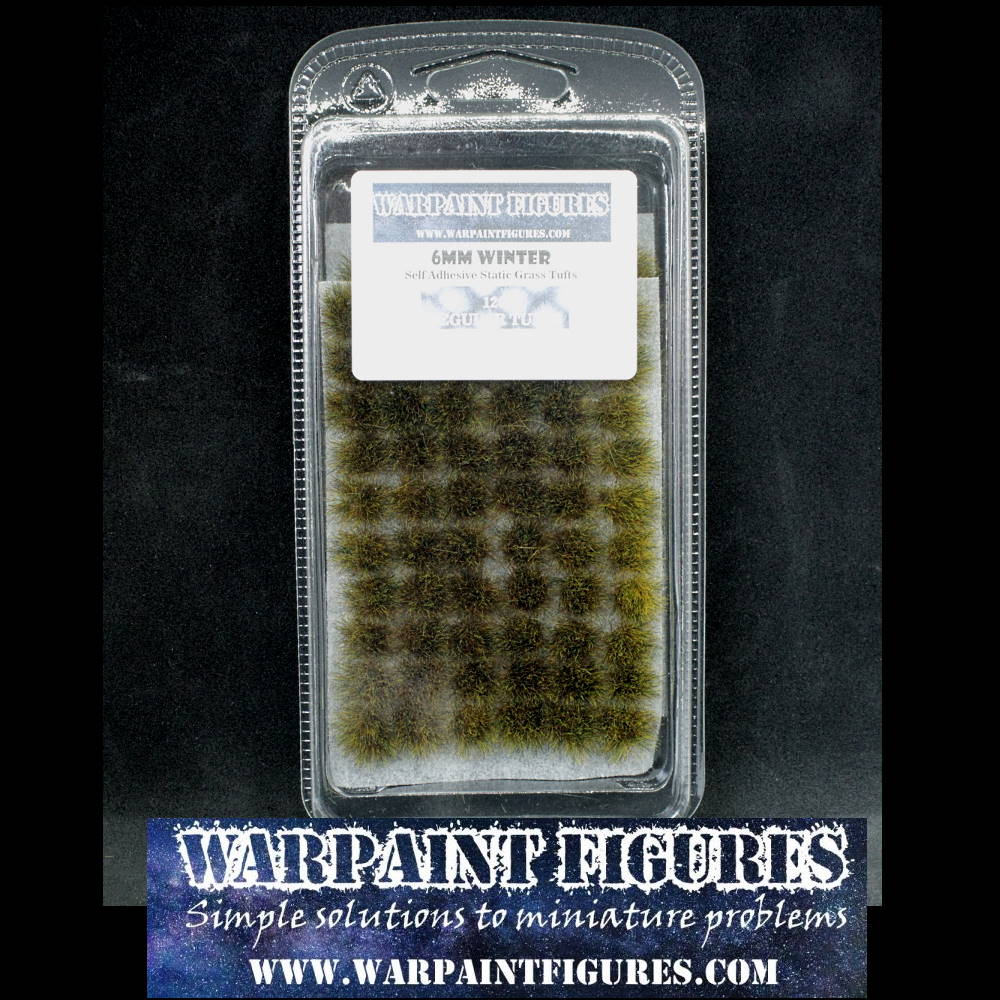 Warpaint Figures WPF - Quality 6mm Winter self-adhesive static grass tufts for making your wargaming miniatures and armies look better easily